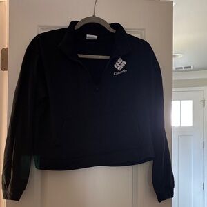 Columbia Black Half-Zip Pullover Sweatshirt
